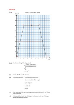 CSEC Physics Motion Past Paper Guide | PDF | Velocity | Momentum