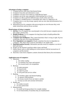 Grade 7 Computer Science Notes | PDF | Computer Hardware | Central ...