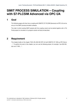 SIMIT Simulation with S7-PLCSIM Advanced | PDF | Internet Protocols ...