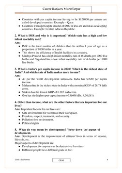 Class X Economics 
www.vedantu.com 
4 
 
 
 
 
● Countries with per capita income having to be $128000 per annum are 
called