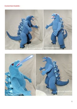 Free Godzilla Crochet Pattern Guide | PDF | Crochet | Embroidery