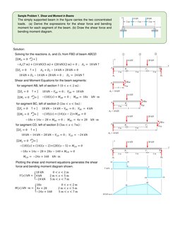 Shear and Moment Diagrams for Beams | PDF | Bending | Beam (Structure)