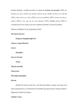 hondura delicada y notable gravedad. Le siguieron La barca sin pescador (1945), La 
molinera de Arcos (1947), Los árboles mue