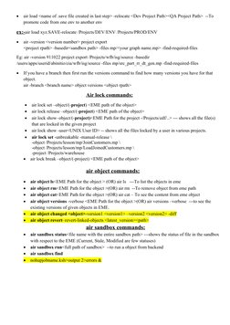 Ab Initio AIR Command Overview | PDF