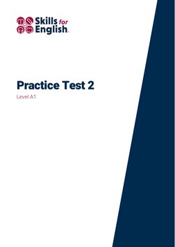 A1 English Practice Test 2 PDF | PDF