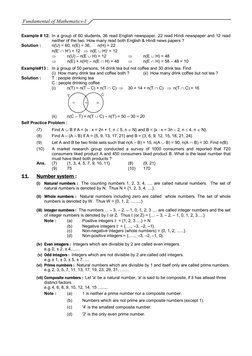 12.fundamental of Mathematics-I | PDF | Set (Mathematics) | Numbers