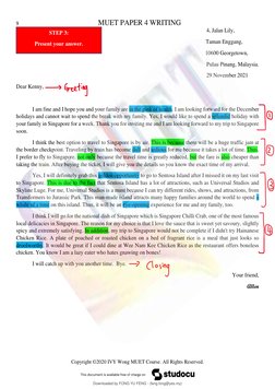9                                                                       MUET PAPER 4 WRITING 
Copyright ©2020 IVY Wong MUET C