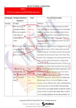 7                                                                       MUET PAPER 4 WRITING 
Copyright ©2020 IVY Wong MUET C