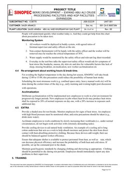 Aramco Heat Stress Management Plan | PDF | Hyperthermia | Water