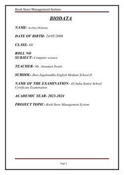 Book Store Management System | PDF | Computing | Computer Science