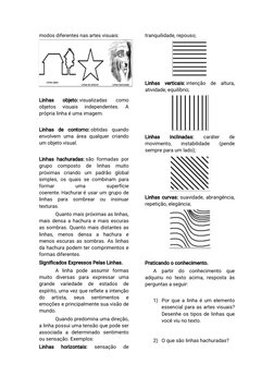 Atividade de Arte: Tipos de Linhas | PDF