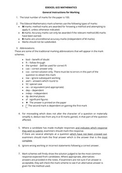 Edexcel A Level Maths Mock Set 2 Marking | PDF | Mathematics ...