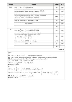 Edexcel A Level Maths Mock Set 2 Marking | PDF | Mathematics ...