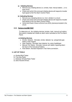 Fire Alarm System Testing Procedures | PDF | Building Engineering ...