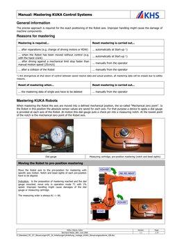 Mastering Procedures for KUKA Robots | PDF