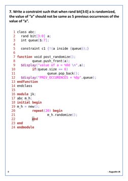 SystemVerilog Constraints Examples | PDF | Software Engineering ...