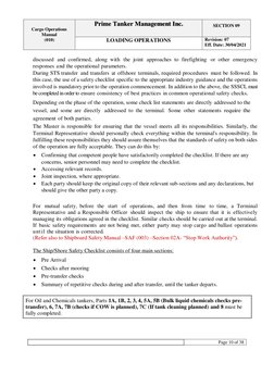Cargo Operations 
Manual   
(010) 
Prime Tanker Management Inc. 
 
SECTION 09 
 
LOADING OPERATIONS 
  
Revision: 07 
Eff.