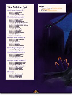 Expanded Weapons and Armor Guide | PDF | Shield | Equipment
