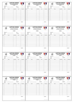Captain Order Form Template | PDF | Waiting Staff | Restaurants