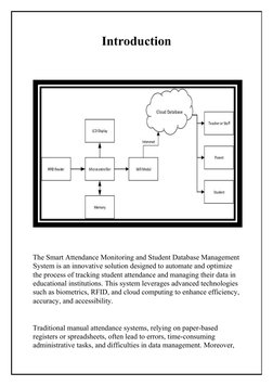 Smart Attendance Monitoring System Report | PDF | Internet Of Things ...