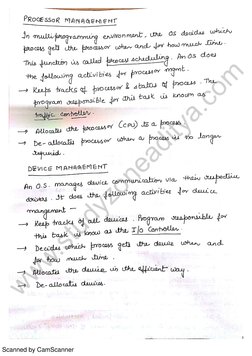 Handwritten Operating System Notes PDF | PDF