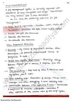 Handwritten Operating System Notes PDF | PDF
