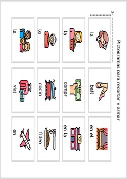 Oraciones con Pictogramas para Niños | PDF