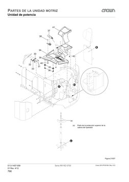 790
Serie RR RD 5700
01.0-1457-009
01 Rev. 4/12
PARTES DE LA UNIDAD MOTRIZ
Unidad de potencia
Figura 21557
31
(a)
B
33
32
36