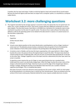© Cambridge University Press 2019 
 
A speaker also has input and output. It takes an electrical signal as input and converts