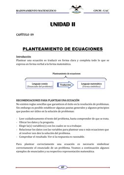 RAZONAMIENTO MATEMÁTICO                                                            CPCPI - UAC 
87
