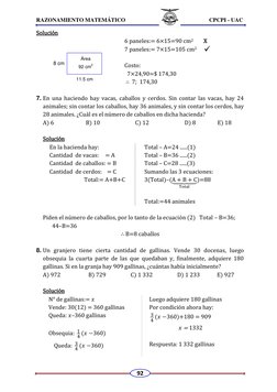 RAZONAMIENTO MATEMÁTICO                                                            CPCPI - UAC 
92