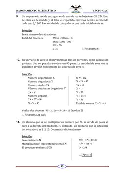 RAZONAMIENTO MATEMÁTICO                                                            CPCPI - UAC 
93