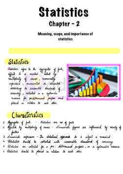 Class 11 Statistics Chapter 2 Notes | PDF
