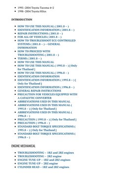 Toyota 1RZ Engine Repair Manual | PDF | Fuel Injection | Throttle
