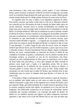 unas hortensias y dijo: «Son muy lindas, ¿cierto, papi?». Y eran realmente
bellas, pensó Aoyama. El púrpura vivido de los bro