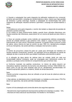 PREFEITURA MUNICIPAL DE RIO VERDE GOIÁS 
SECRETARIA DE INFRAESTRUTURA E 
DESENVOLVIMENT