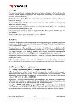 YAZAKI Supplier Quality Manual EQMS | PDF