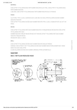 Nas1351 Spec.pdf NAS1580 & NAS1581 Fastener Specs | PDF