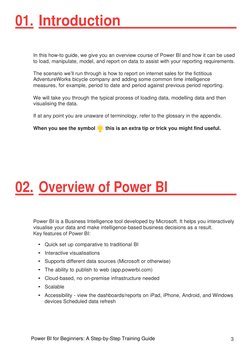 Power BI Beginner's Training Guide | PDF