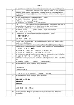 Class 9 AI Sample Paper Term 1 | PDF | Artificial Intelligence ...