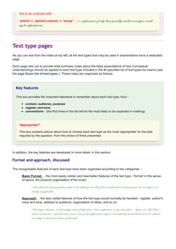 Guidelines for IB English B Text Types | PDF | Essays | Experience