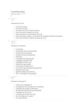 Curso R Mercel Santos
80 de 551 aulas completas

Módulo 1
7 / 7
Apresentação do Curso
o
Comece por aqui!
o
Ficha de matrícul