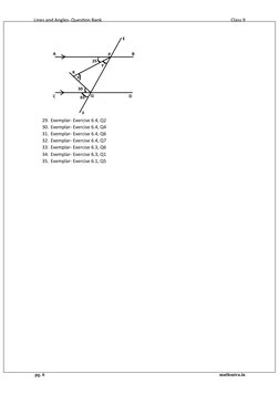 Class 9 Lines and Angles Question Bank | PDF | Angle | Euclidean Plane ...