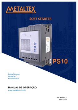 Dados Técnicos  
Instalação 
Parametrização  
 
 
 
 
 
 
MANUAL DE OPERAÇÃO 
 
 
 
 
 
Ref. 4-006-1.0 
Mar / 2022 
 
 
 
P