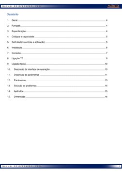 2 
 
M A N U A L  D E  O P E R A Ç Ã O –  P S 1 0  
 
M A N U A L  D E  O P E R A Ç Ã O –  P S 1 0  
 
Sumário 
1. 
Ger