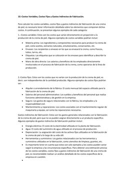 10.-Costos Variables, Costos Fijos y Gastos Indirectos de Fabricación.
Para calcular los costos variables, costos fijos y g