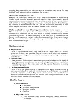 remedied. Some opportunities may make more sense to pursue than others and the firm may
find itself much more vulnerable to s