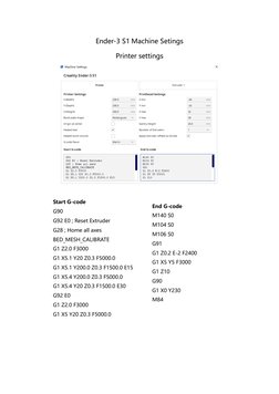 Ender 3 S1 Cura Profile Guide | PDF | Technology & Engineering