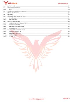 Mejores médicos. 
www.villamedicgroup.com 
 
Página | 3 
XVI. 
DIARREA AGUDA ................................................