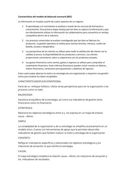 Características del Balanced Scorecard | PDF | Economias | Business